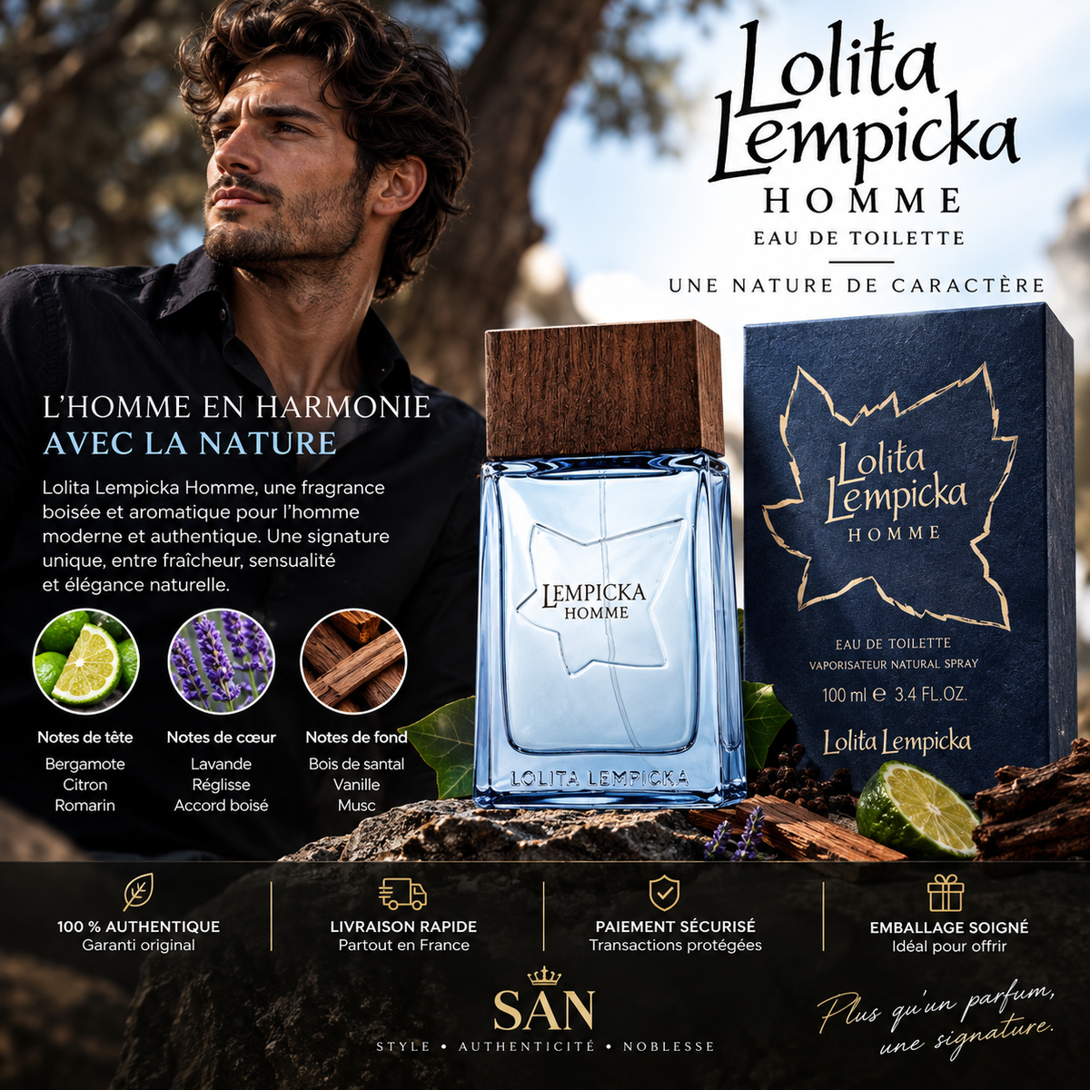 Lolita Lempicka Homme – Eau de Toilette 100 ml