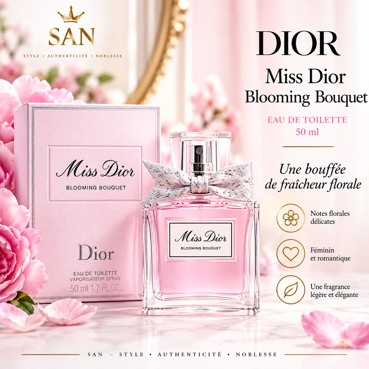 Miss Dior Blooming Bouquet Femme – Eau de Toilette 50 ml | SAN