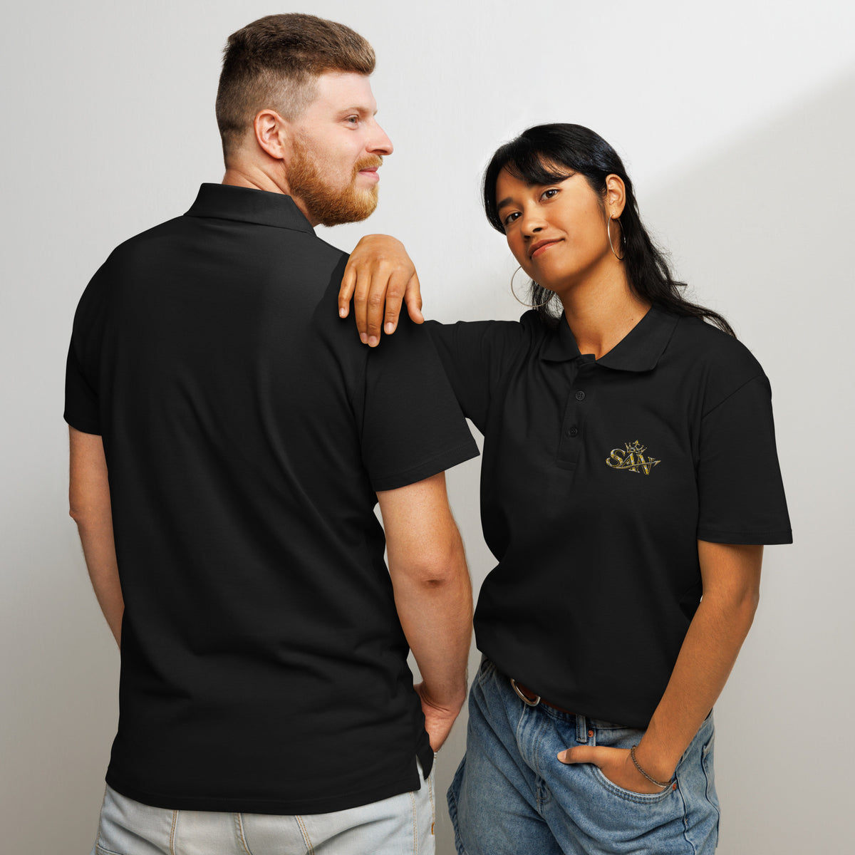 Polo Piqué Premium SAN – Élégance & Confort