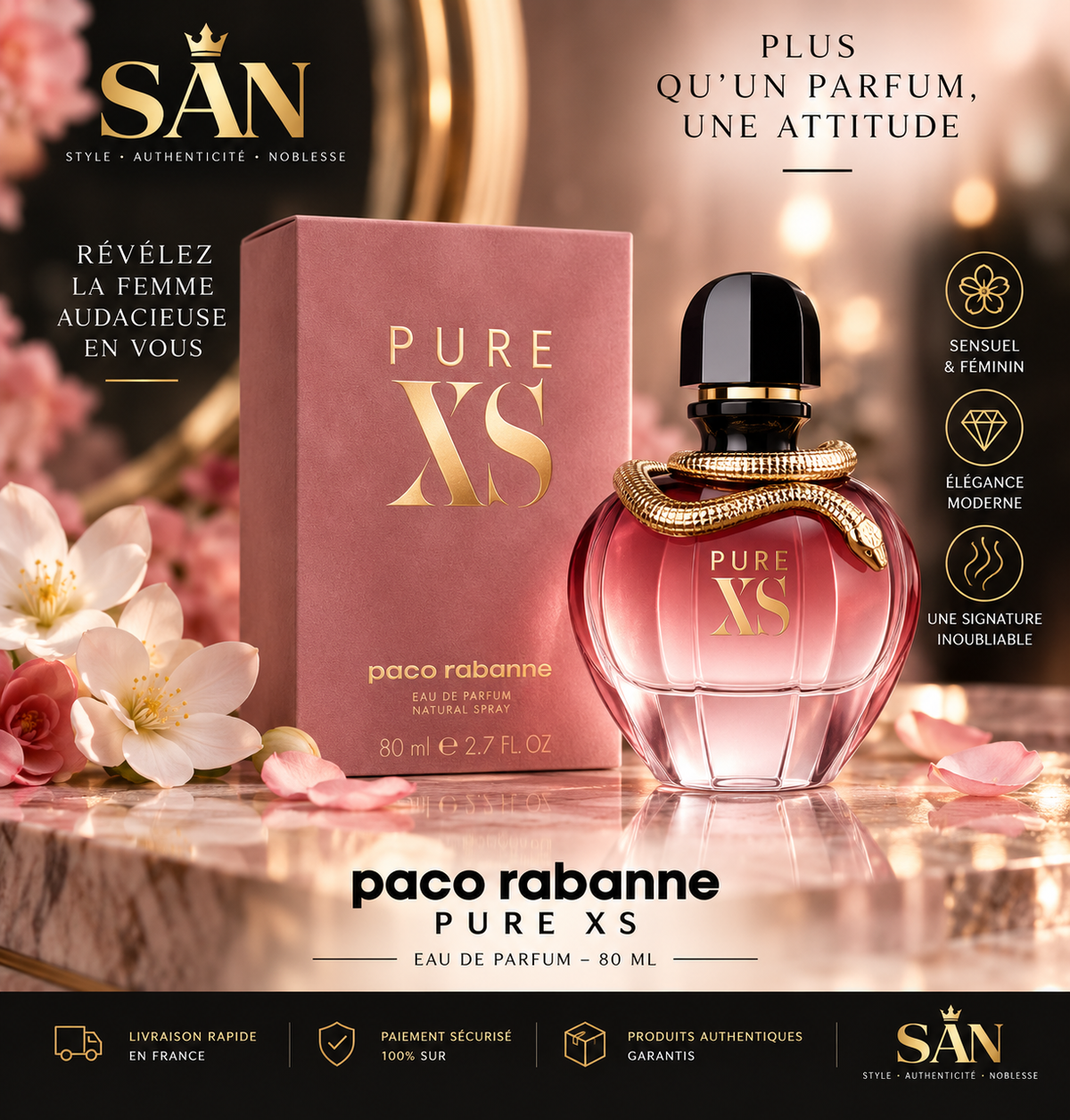 Pure XS Paco Rabanne Femme – Eau de Parfum 80 ml | SAN